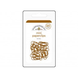 Doodlebug Mini PaperClips BON BON chocolate brown